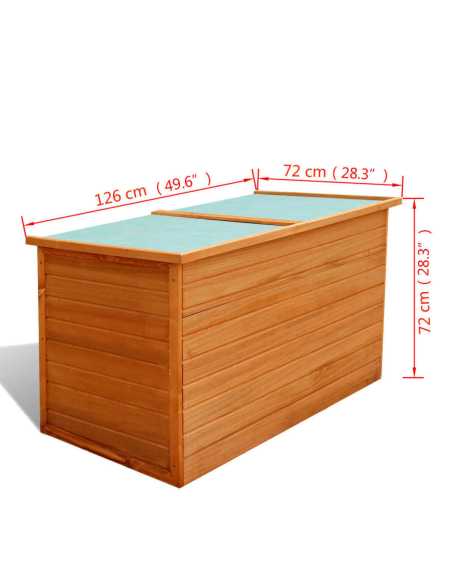 Putekasse 126x72x72cm tre