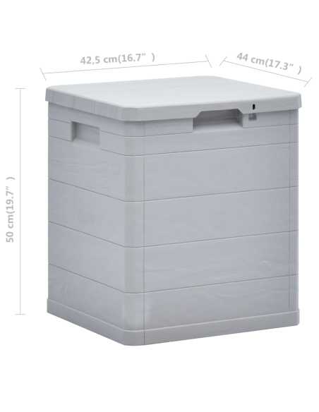 Putekasse 90L lysegra