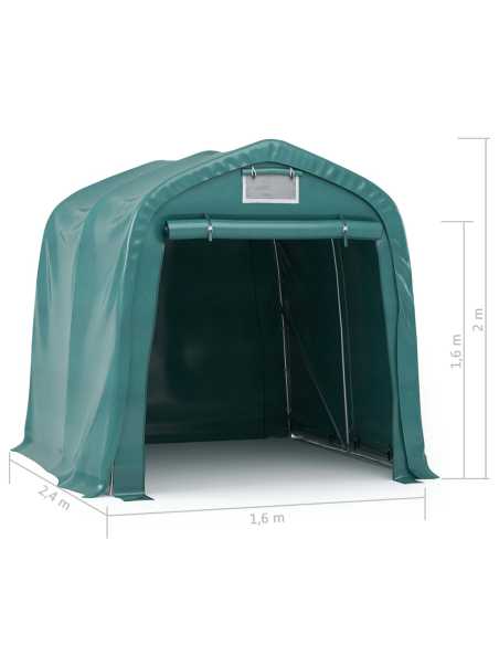 Garasjetelt 1,6x2,4m grønn