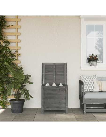 Putekasse antrasitt 50x49x56,5cm heltre gran