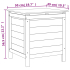 Putekasse antrasitt 50x49x56,5cm heltre gran