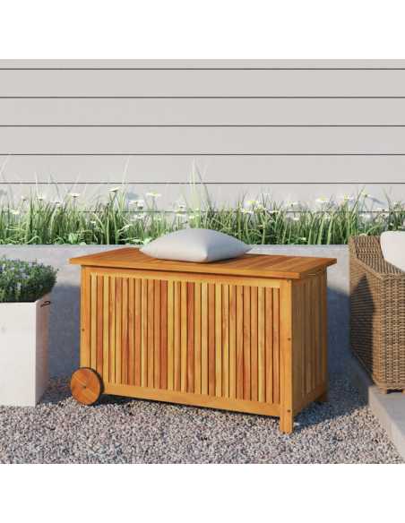 Putekasse med hjul 90x50x58cm akasie