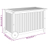 Putekasse med hjul 90x50x58cm akasie