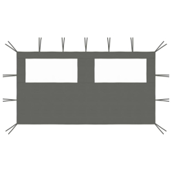 Sidevegg til paviljong 4x2m antrasitt