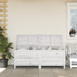 Putekasse hvit 150x50x56,5cm heltre gran