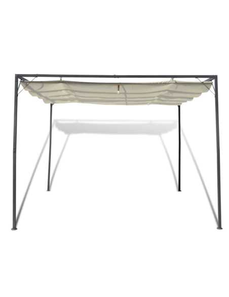 Pergola med uttrekkbar solskjerm