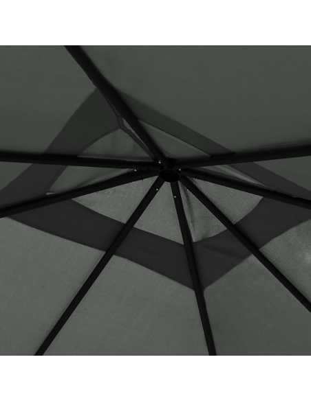 Paviljong 3x3x2,6m antrasitt 160g/m²