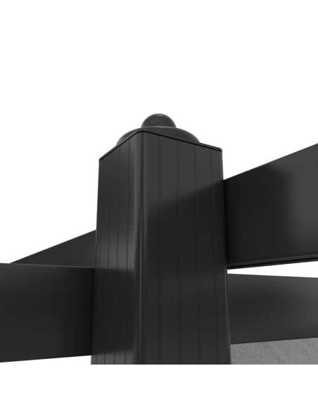 Pergola med uttrekkbart tak 4x3m antrasitt