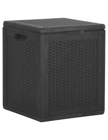 Putekasse for hage 90L svart