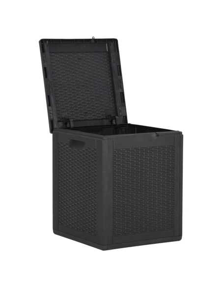 Putekasse for hage 90L svart