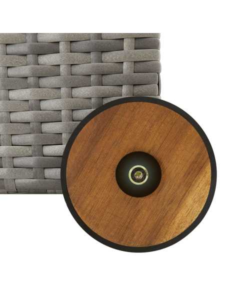 Putekasse lysegrå 120x65x61cm