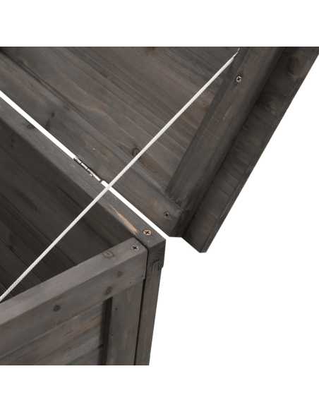 Putekasse antrasitt 150x50x56,5cm heltre