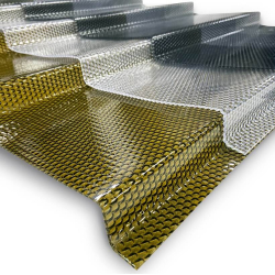 Terrassetakplate "Diamant Tile" (Klare,Brun,Grå)