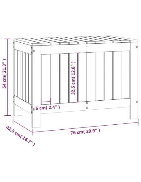 Putekasse 76x42,5x54cm heltre