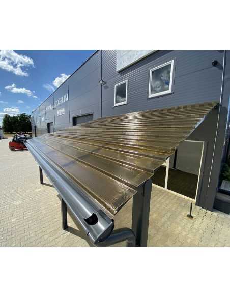 Terrassetakplate "Diamant Tile" (Klare,Brun,Grå)