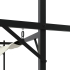 Pergola med uttrekkbar tak kremhvit 395x292x230cm