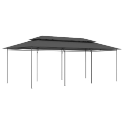 Paviljong 600x298x270cm antrasitt