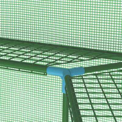 Drivhus med hyller stål 227x223 cm