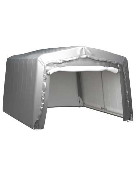 Garasjetelt 370x370cm stål grå