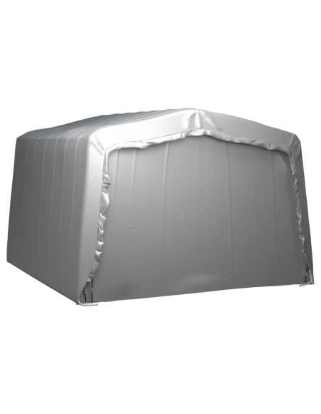 Garasjetelt 370x370cm stål grå