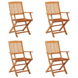 Klappstoler 4stk heltre eukalyptus