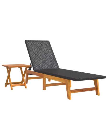 Solseng med bord polyrotting og heltre