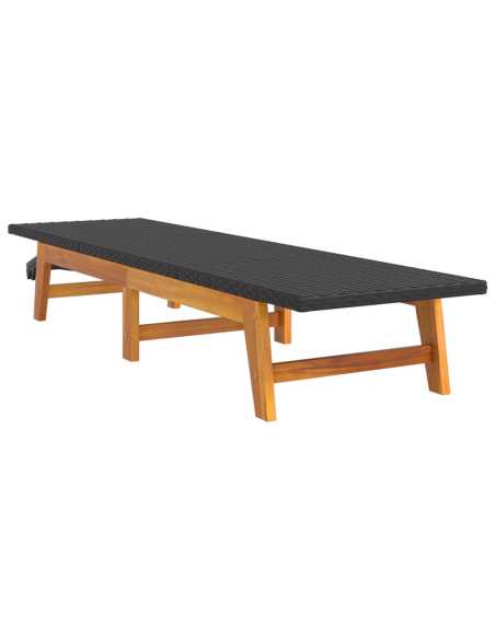 Solseng med bord polyrotting og heltre