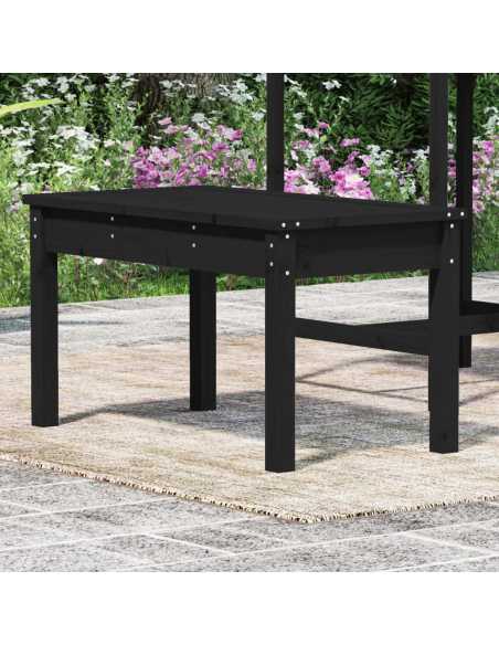 Hagebenk svart 80x44x45cm heltre furu