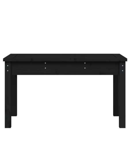 Hagebenk svart 80x44x45cm heltre furu