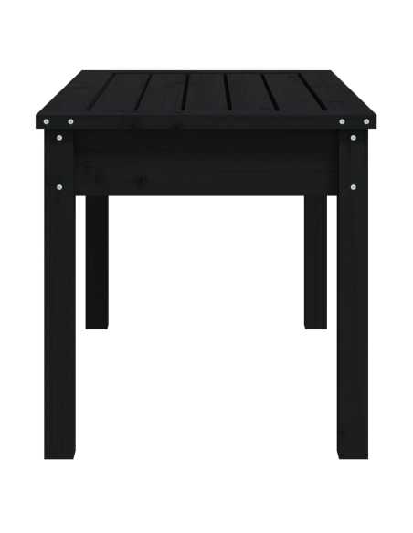 Hagebenk svart 80x44x45cm heltre furu