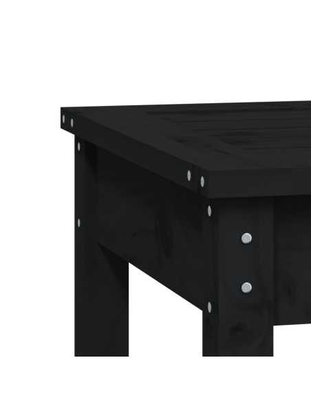 Hagebenk svart 80x44x45cm heltre furu