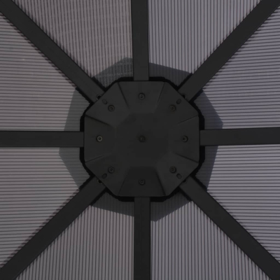 Paviljong aluminium 3x3m svart