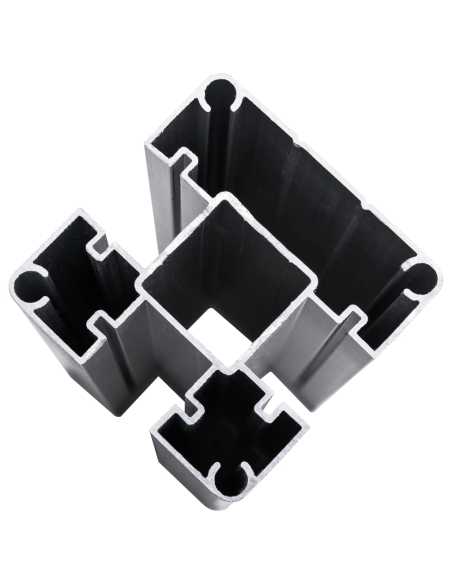 Levegg WPC 965x(105-186) cm svart