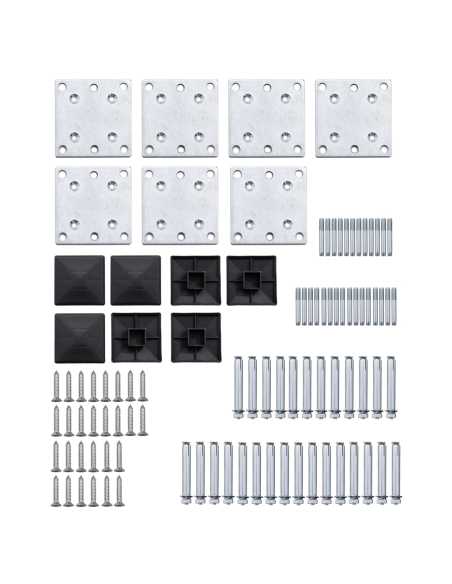 Levegg WPC 965x(105-186) cm svart
