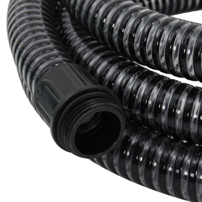 Sugeslange med messingkoblinger svart 1,1" 3m PVC