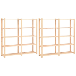 Lagringshyller 2 stk 170x38x170 heltre