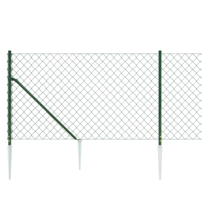 Nettinggjerde med stolpe 1x10m grønn