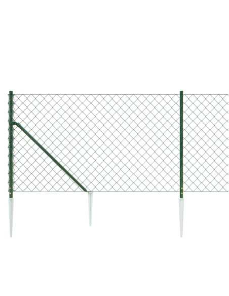 Nettinggjerde med stolpe 1x10m grønn