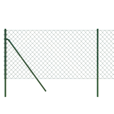 Nettinggjerde med stolper grønn 1,1x25m