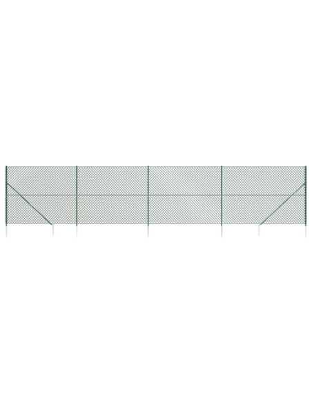 Nettinggjerde med stolpe 1,4x10m grønn