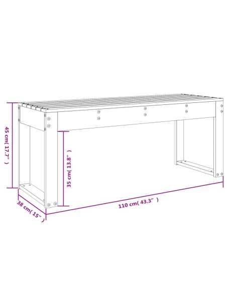 Hagebenk 110x38x45cm tre douglasgran