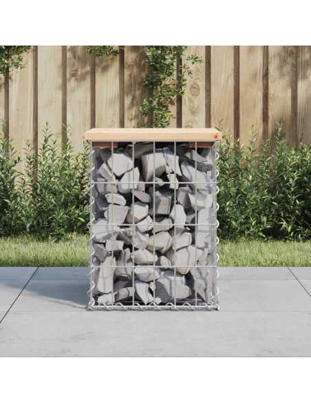 Hagebenk gabiondesign 33x31x42cm tre furu