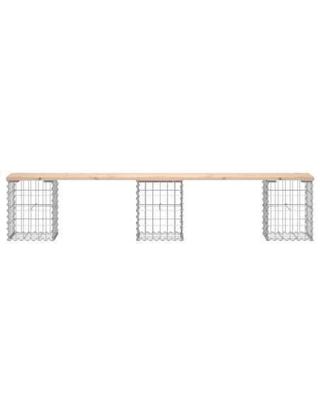 Hagebenk gabiondesign 203x31x42cm heltre furu