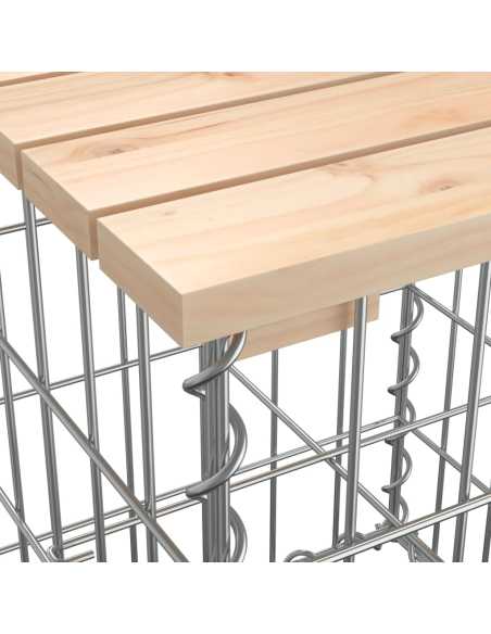 Hagebenk gabiondesign 203x31x42cm heltre furu