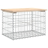 Hagebenk gabiondesign 63x44x42cm heltre furu