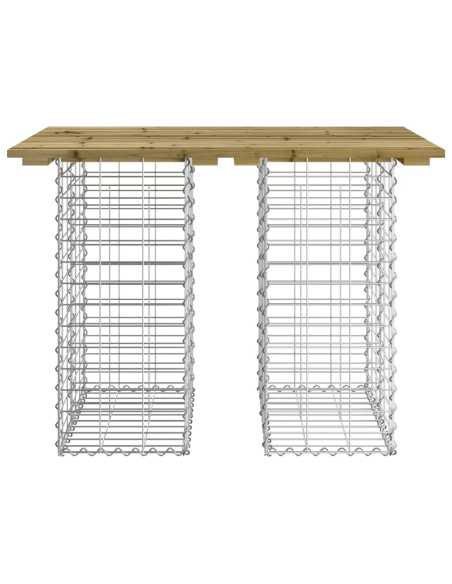 Hagebenk gabiondesign 100x70x72cm impregnert furu
