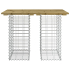 Hagebenk gabiondesign 100x70x72cm impregnert furu