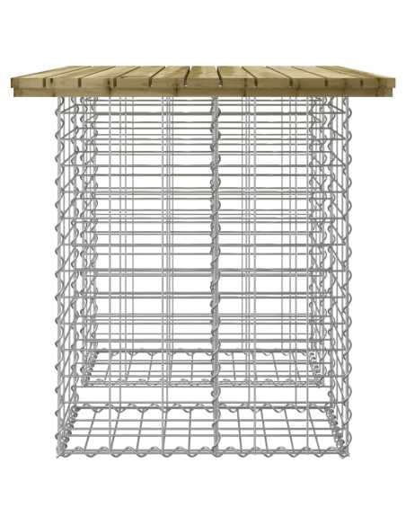Hagebenk gabiondesign 100x70x72cm impregnert furu