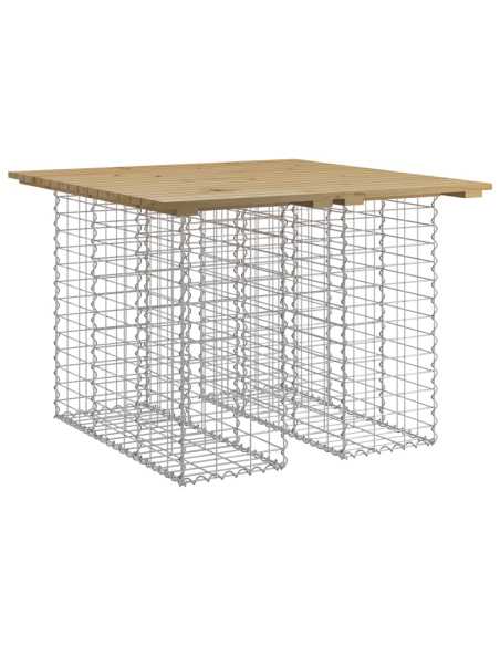 Hagebenk gabiondesign 100x102x72cm impregnert furu