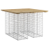 Hagebenk gabiondesign 100x102x72cm impregnert furu